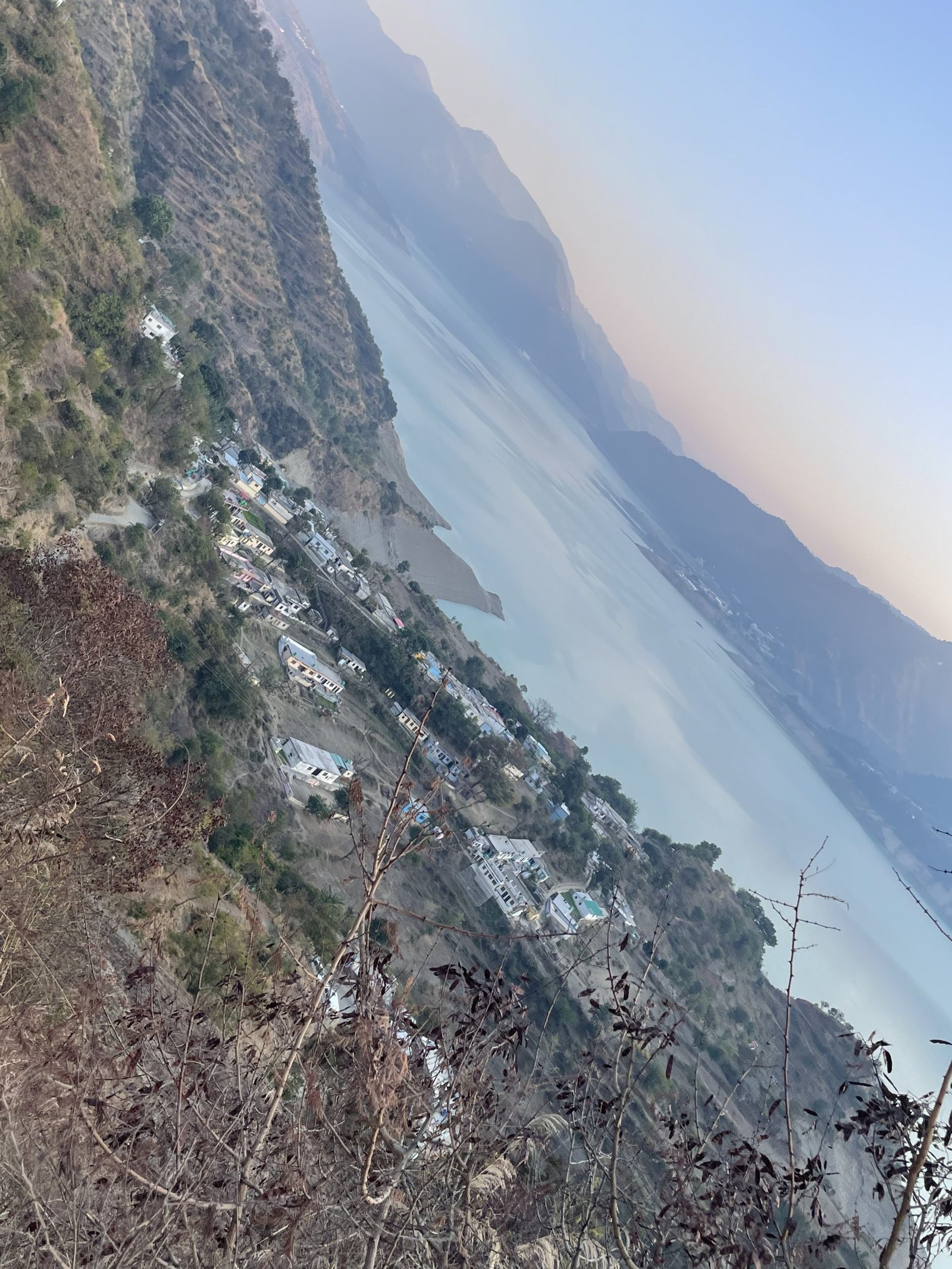 property with full view of Tehri Lake