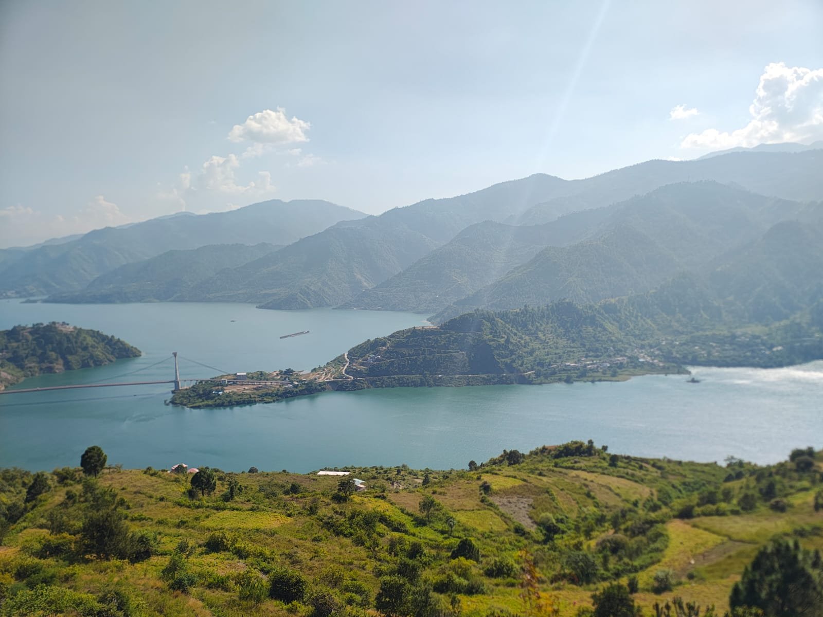 Land for sale with lake view in dobra chanti bridge