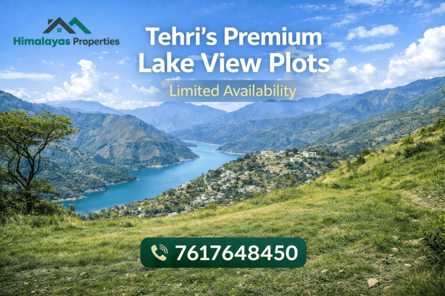 Lake view plot tehri
