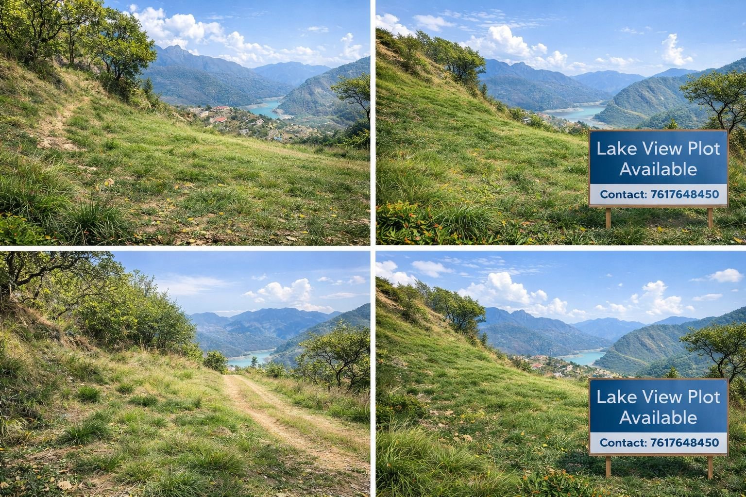 Tehri Lake view plot for sale near bpuram
