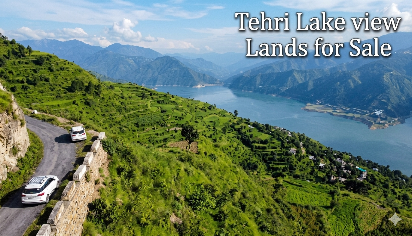 Large investment land with lake view in Tehri